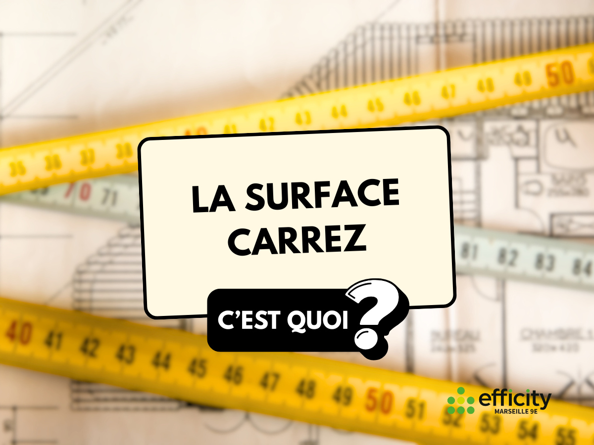 Illustration explicative sur la surface Carrez en immobilier à Marseille, par Christophe Bresch, conseiller Efficity.